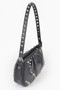 Faux Leather Stud Shoulder Bag