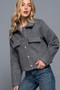 Long Slv Teddy Fleece Short Jacket​