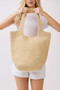 Round Bottom Handmade Strap Woven Straw Tote Bag