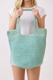 Round Bottom Handmade Strap Woven Straw Tote Bag