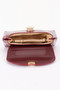 Patent Faux Leather Top Handle Bag