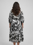 Mlle Gabrielle Plus Size Printed Dress​