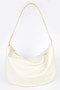 Faux Leather Hobo Bag​​