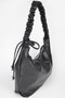 Faux Leather Hobo Bag