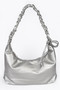 Faux Leather Hobo Bag