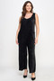 Velvet Plisse Overall Jumpsuit