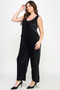 Velvet Plisse Overall Jumpsuit