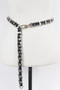 Faux Leather Oversized Chain Belt