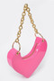 Heart Shape Oversized Handle Clutch