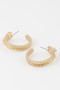 Braided Snake Hoop Earrings
