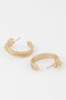 Braided Snake Hoop Earrings