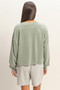 Cropped Mineral Wash Sweatshirt​​​