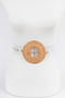 Oversize Weaved Bamboo Buckle Clear Belt