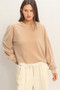 Cropped Mineral Wash Sweatshirt​​​​