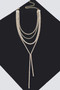 Multi-Layered Rhinestone Long Necklace