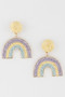 Triple Twisted Rainbow Earrings