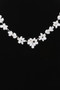 Crystal Flower Charm Necklace