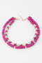 Two Toned Layered Disk Necklace