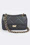 Wide Quilted Shoulder Bag