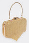 Rhinestone Fringe Hard Clutch