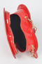 Enamal Heart Shape Crossbody Bag