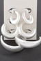 Minimal Open Hoop Earrings Set