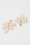 Threaded Leaf Drop Earrings