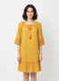 Mlle Gabrielle Solid Elbow Sleeve Dress