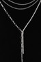 Multi Rhinestone Chain Necklace