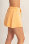Wrap Front Elastic Waist Skort​​​