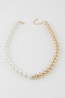 Two Toned Beaded Necklace