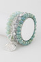 Multi Seashell Crystal Bracelet