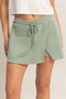 Wrap Front Elastic Waist Skort​