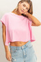 Boxy Crew Neck Top