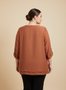 Lace Yoke Bell Sleeve Knit Tunic​​
