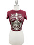 Night Rider Vintage Cut-Out Crop Tee