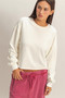 Cropped Mineral Wash Sweatshirt​​​​​​