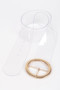 Transparent Round Buckle Belt