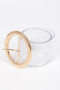 Transparent Round Buckle Belt