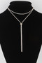 Jeweled Rhinestone Choker Drop Necklace
