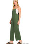 Zenana Rayon Woven Wide Leg Jumpsuit