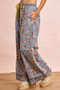 BiBi Floral Printed Drawstring Wide Pants