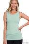 Zenana Scoop Neck Seamless Tank Top
