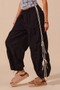 SO ME Loose Fit Jogger Pants With Double Lined Side Detail