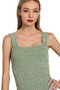 Zenana Seamless Winkle Stone Washed Tank Top