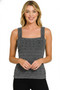 Zenana Seamless Winkle Stone Washed Tank Top