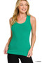 Zenana Ribbed Scoop Neck Tank Top