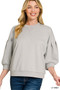 Zenana Scuba Dolman Sleeve Sweatshirt