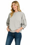 Zenana Scuba Dolman Sleeve Sweatshirt