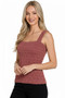 Zenana Seamless Winkle Stone Washed Tank Top